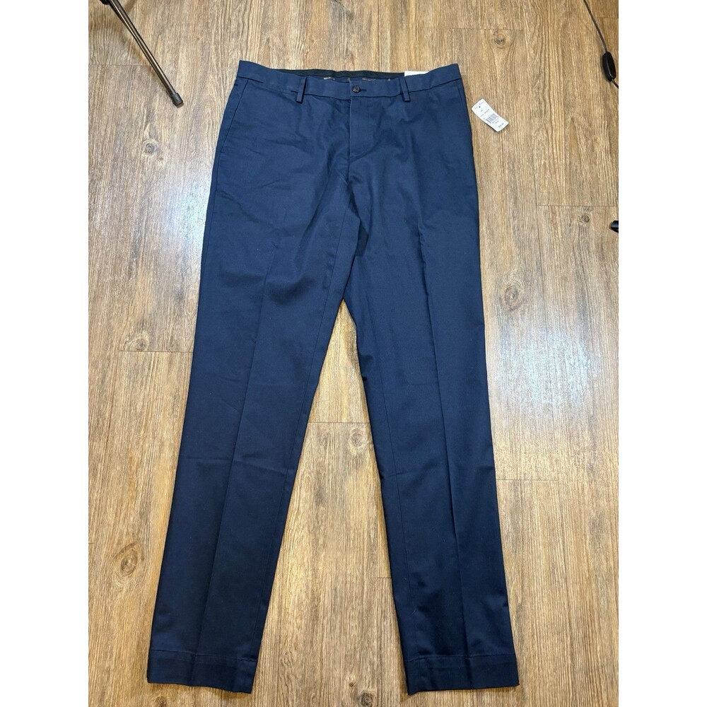 Brooks Brothers Advantage Chino Stretch Soho Fit Pants Mens Size 35x34 Blue NEW